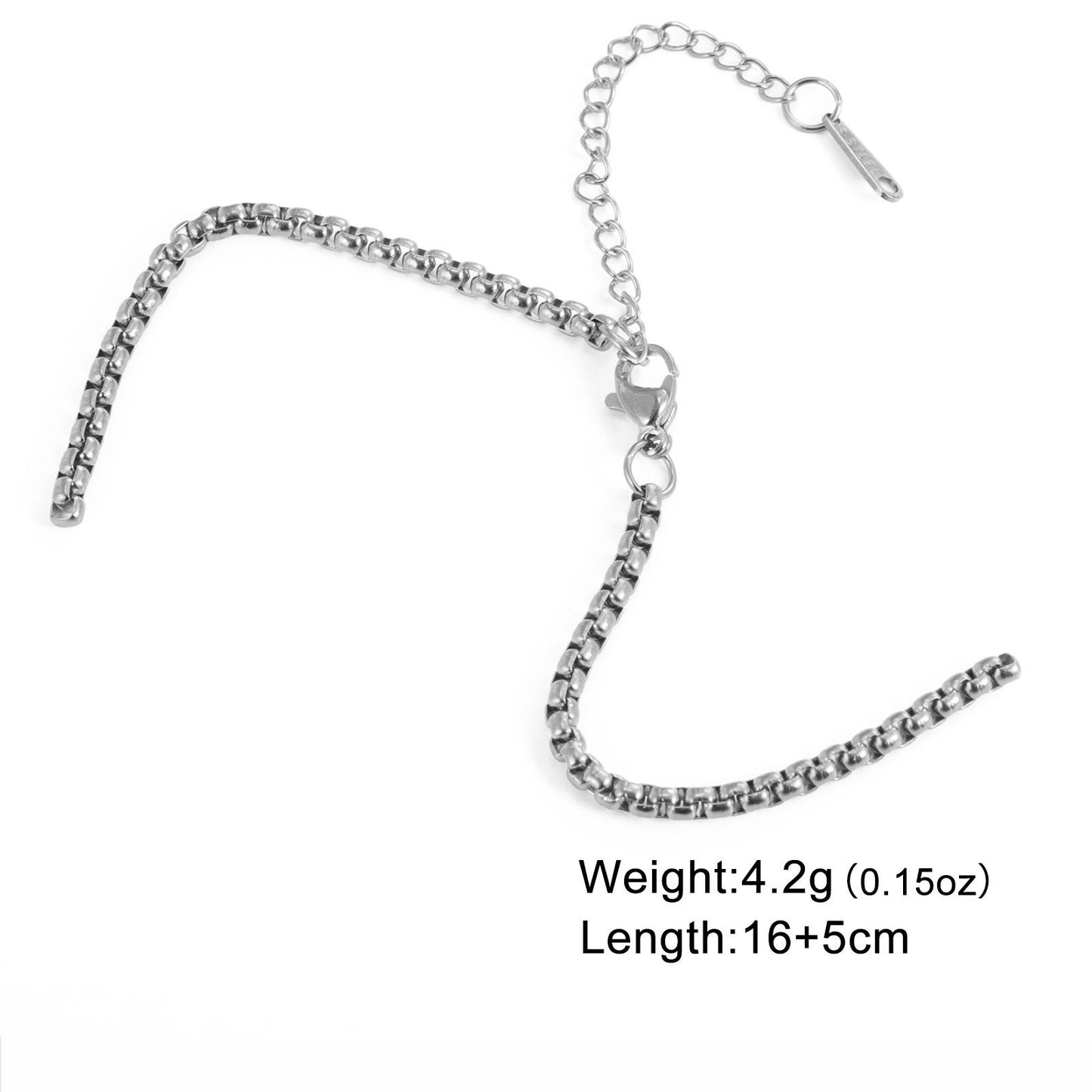 Stainless steel gold bracelet