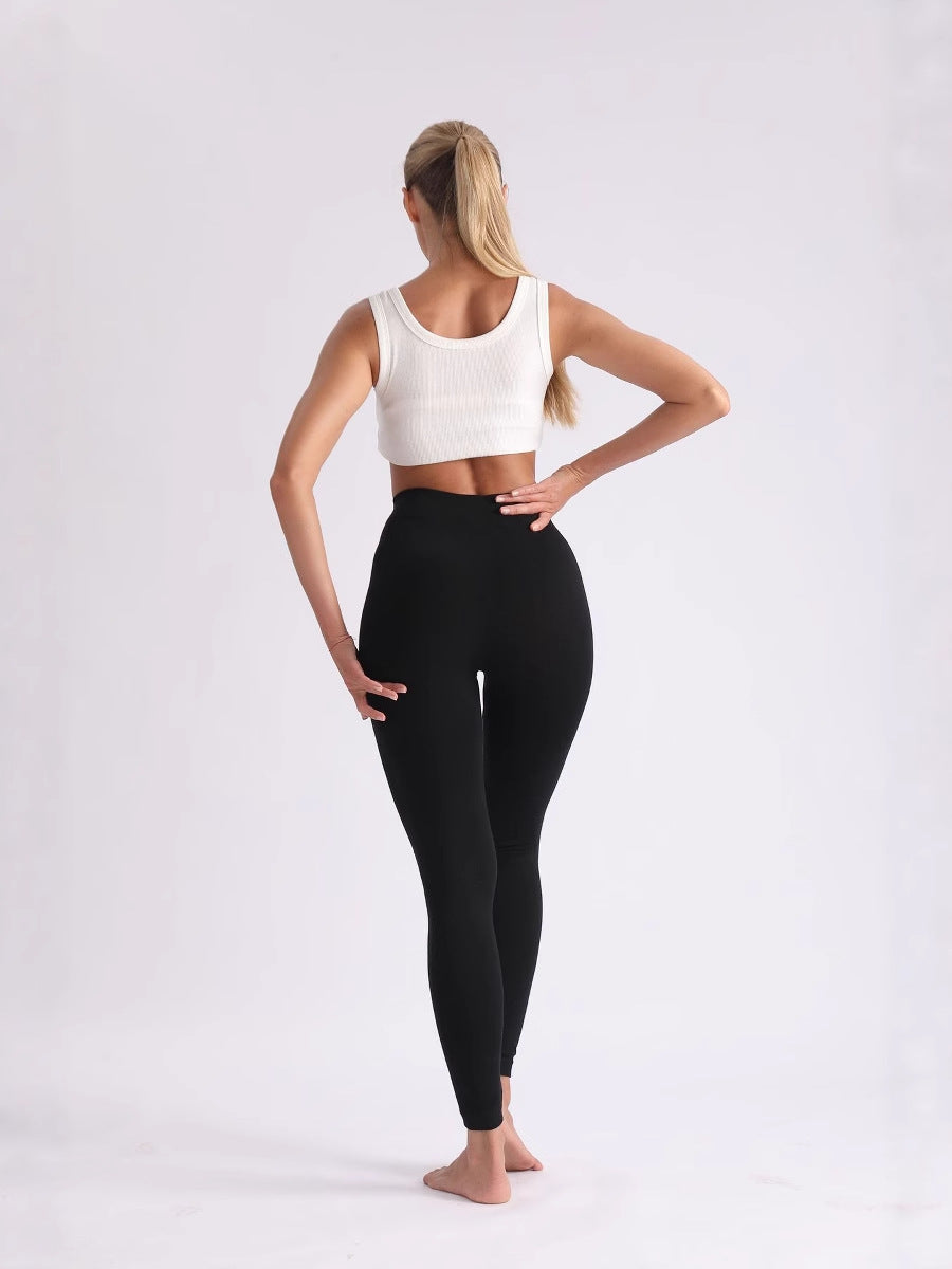 Womens High-Waisted Flocking Print Modal Leggings