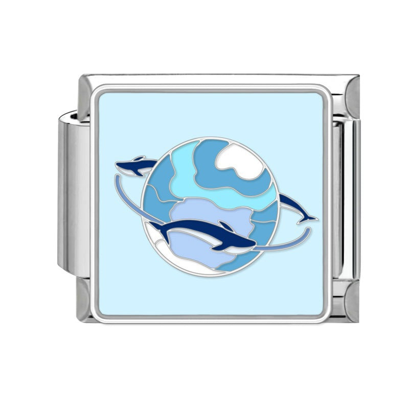 Stainless steel modular bracelet