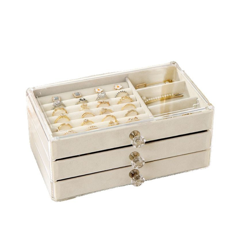 Jewelry box is high-end exquisite portable
