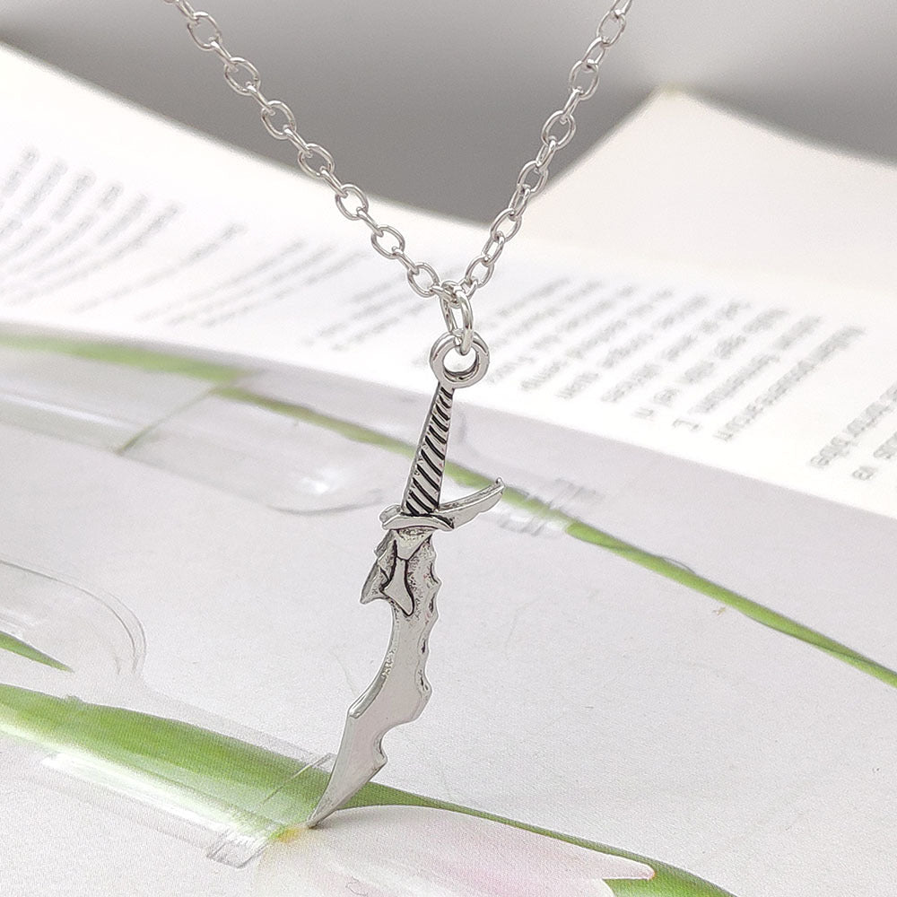 Anime Weapon Model Short Blade Necklace Pendant