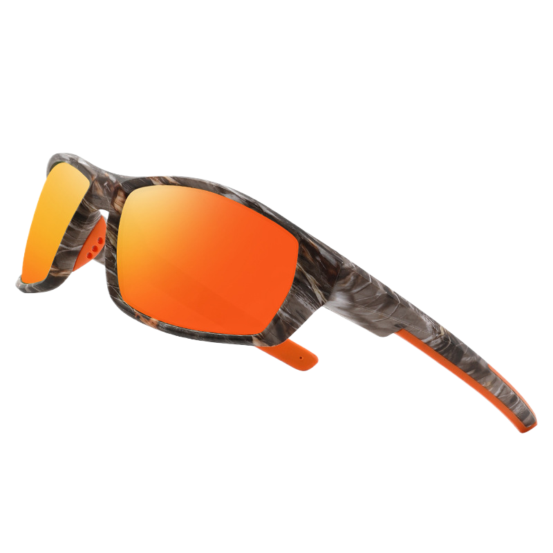 Polarized Sports Sunglasses for Men with Square Frame