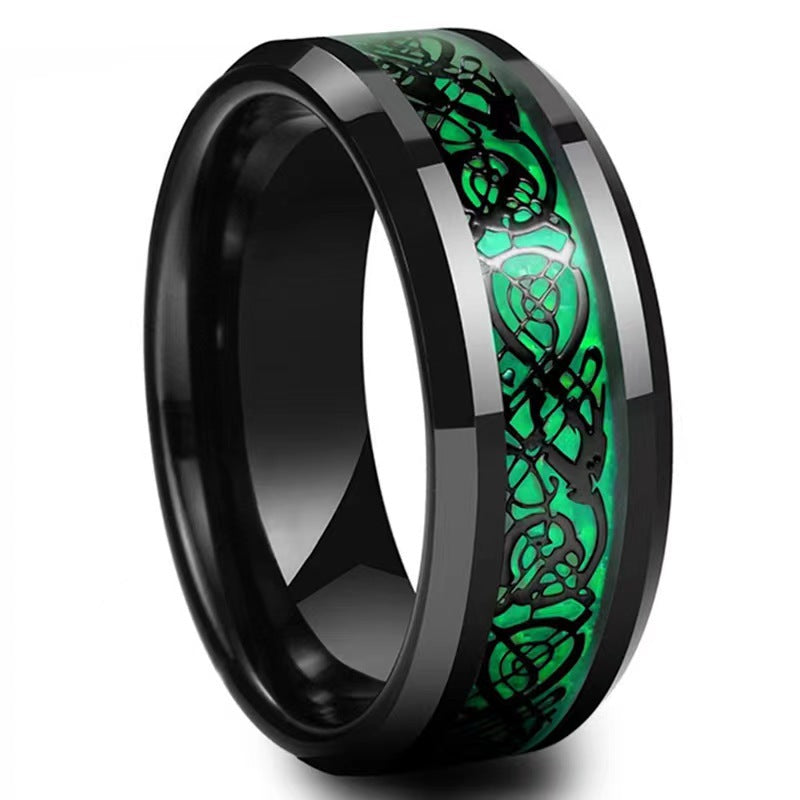 Titanium steel ceramic ring