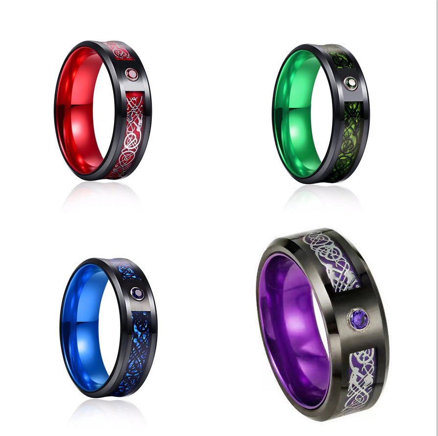 Titanium steel ceramic ring