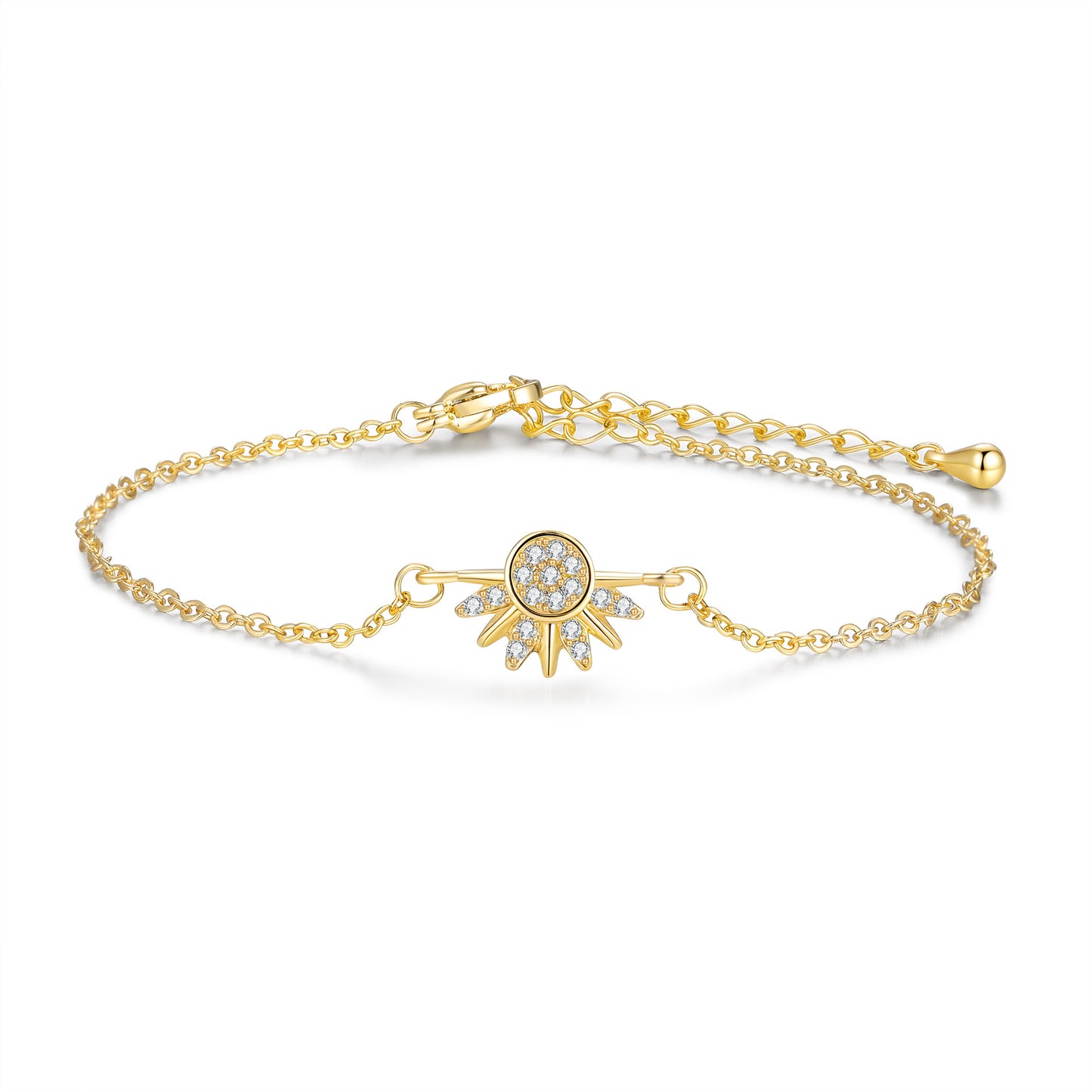 Sun and Moon Zirconium Bracelet