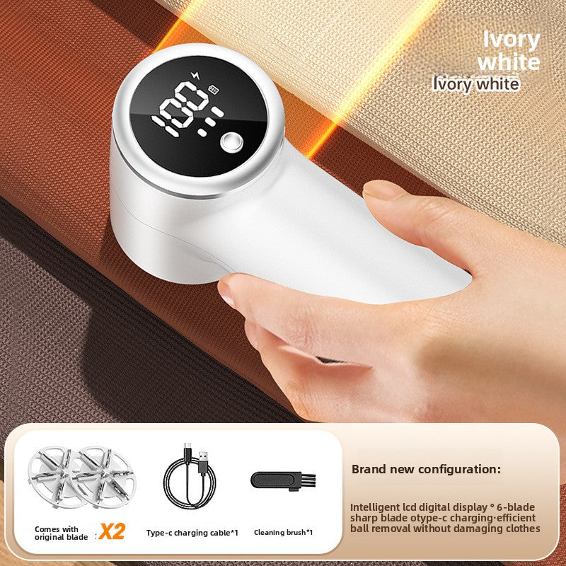 Rechargeable Fabric Shaver with Digital Display