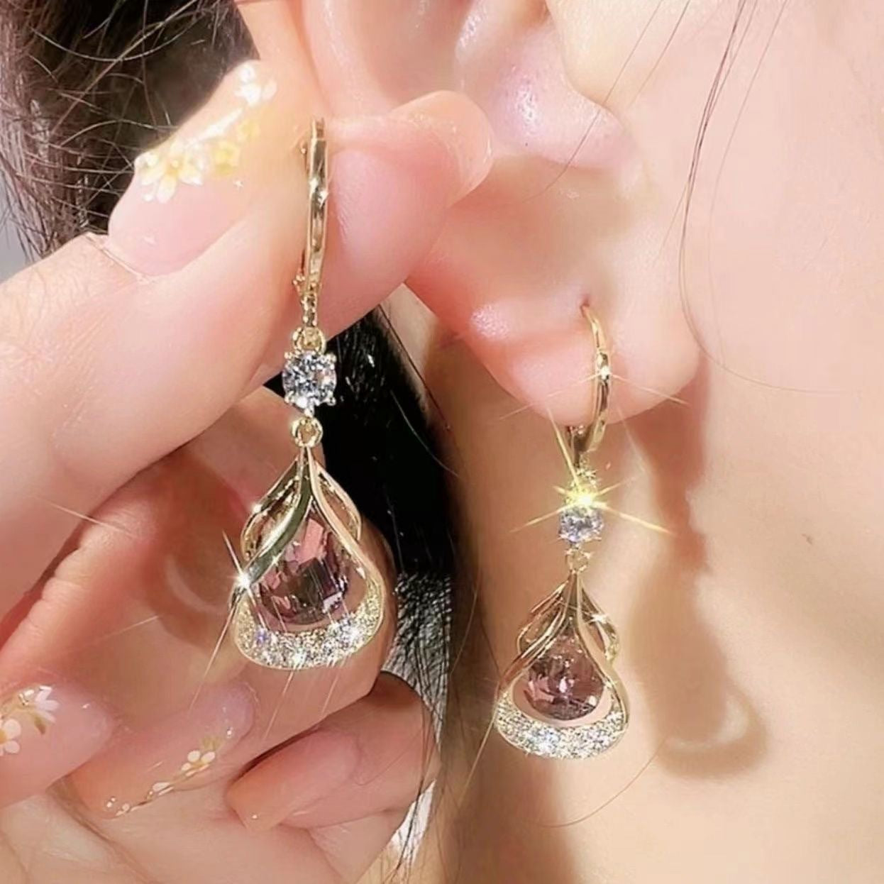 Drop earrings