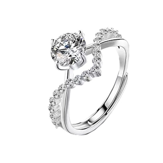 Adjustable Zirconia Wedding Ring