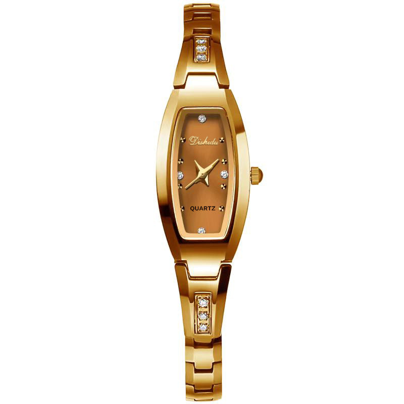 Oval ladies' watch with a small dial
