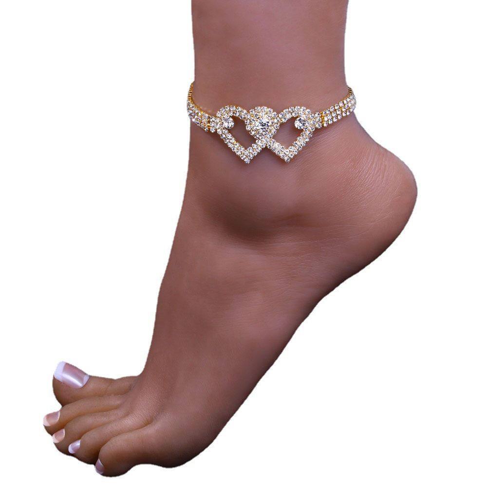 rhinestone anklet