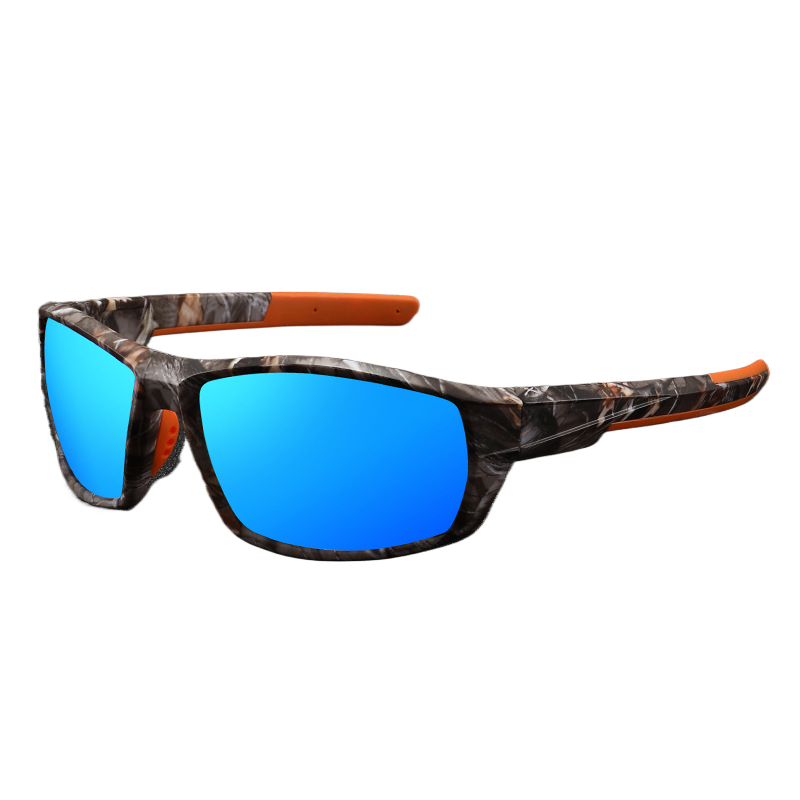 Polarized Sports Sunglasses for Men with Square Frame