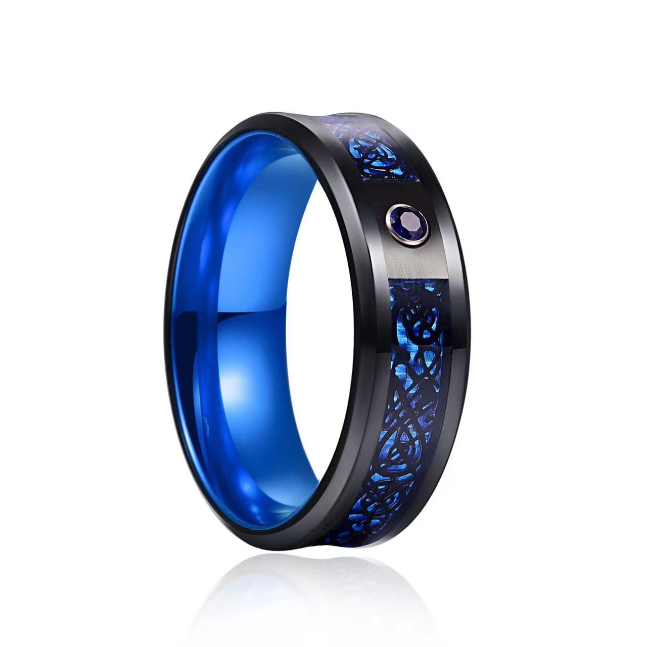 Titanium steel ceramic ring