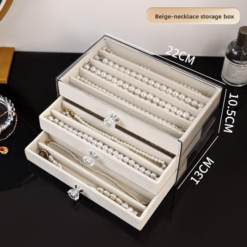 Jewelry box is high-end exquisite portable