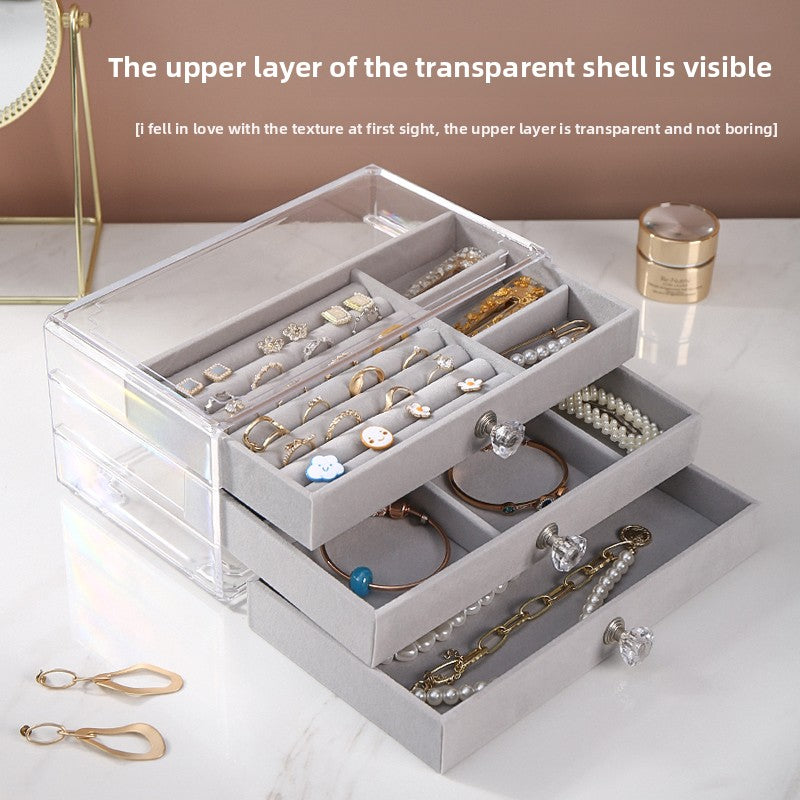 Jewelry box is high-end exquisite portable