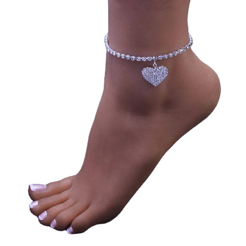 rhinestone anklet