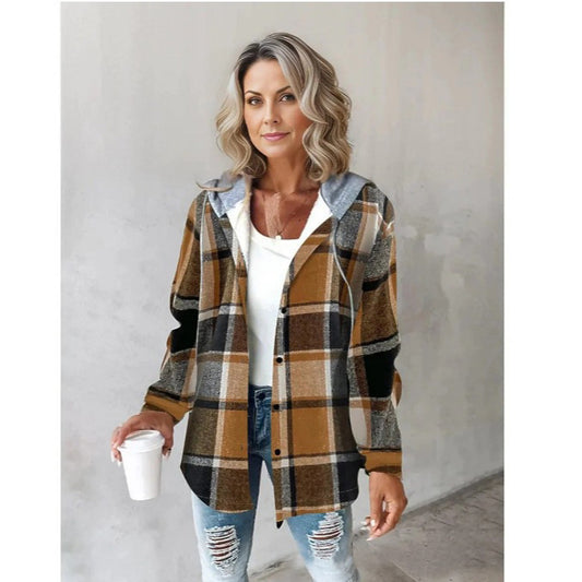Ladies' coat checkered