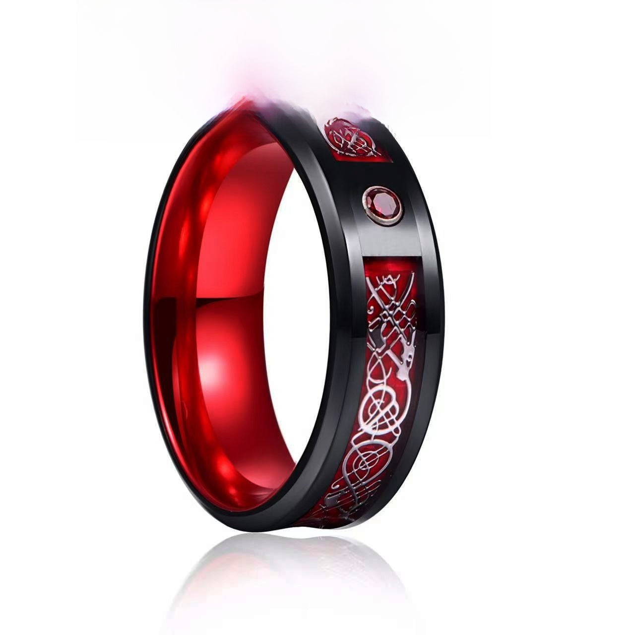 Titanium steel ceramic ring
