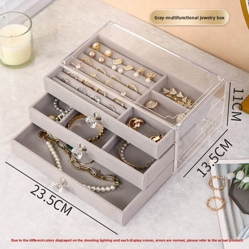 Jewelry box is high-end exquisite portable