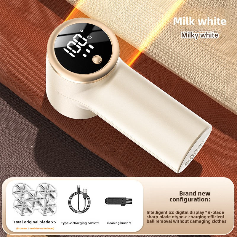 Rechargeable Fabric Shaver with Digital Display