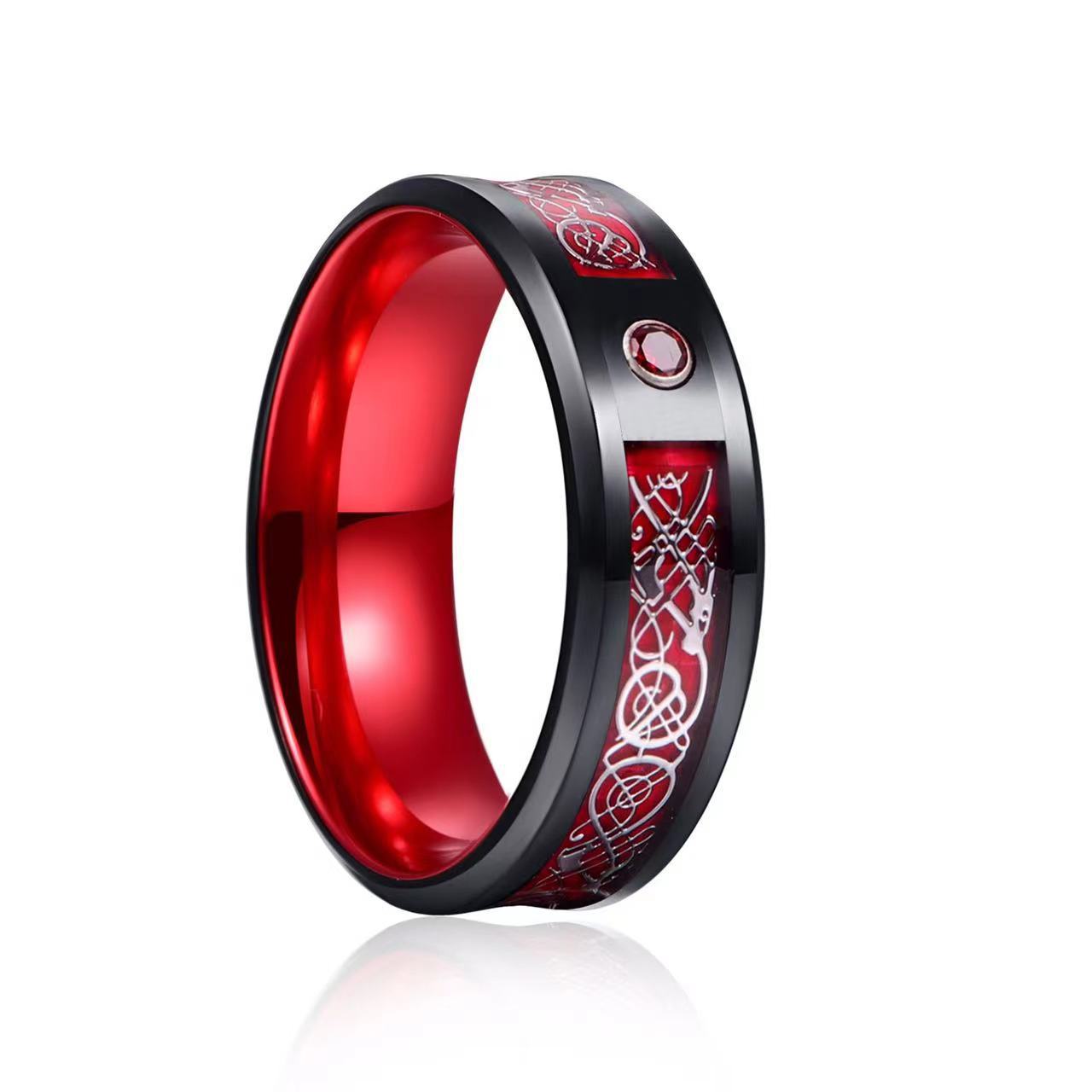 Titanium steel ceramic ring