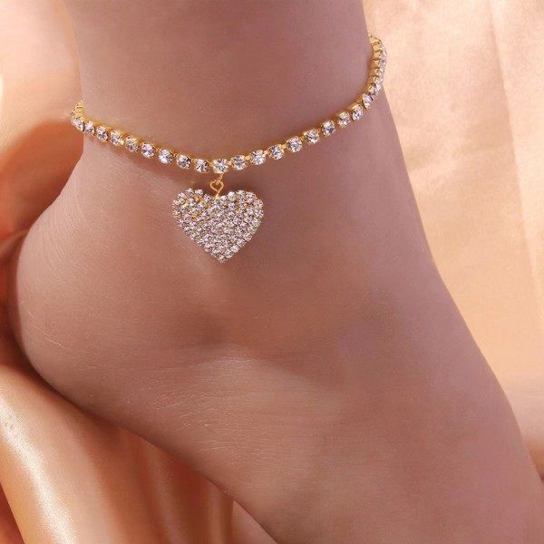 rhinestone anklet
