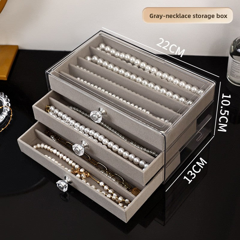 Jewelry box is high-end exquisite portable