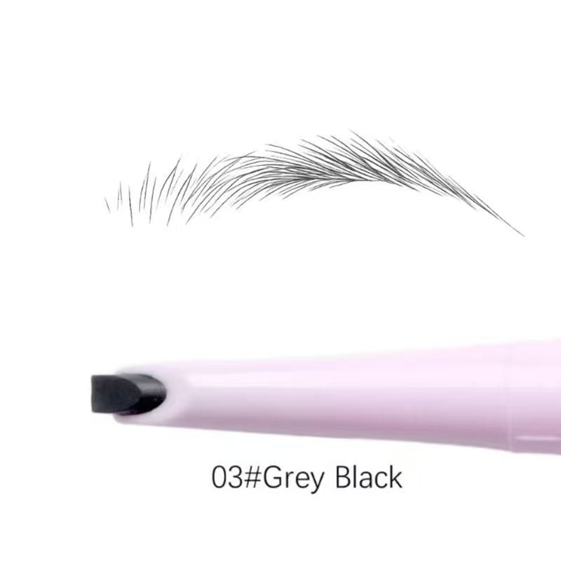 Waterproof and sweatproof eyebrow pencil that defines individual eyebrow hairs