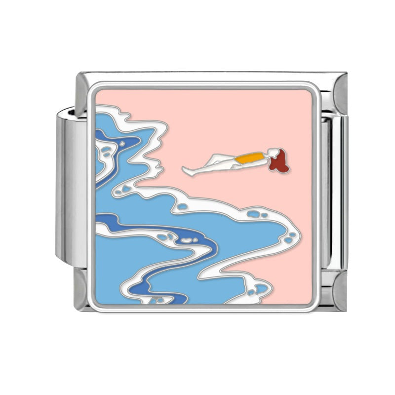 Stainless steel modular bracelet