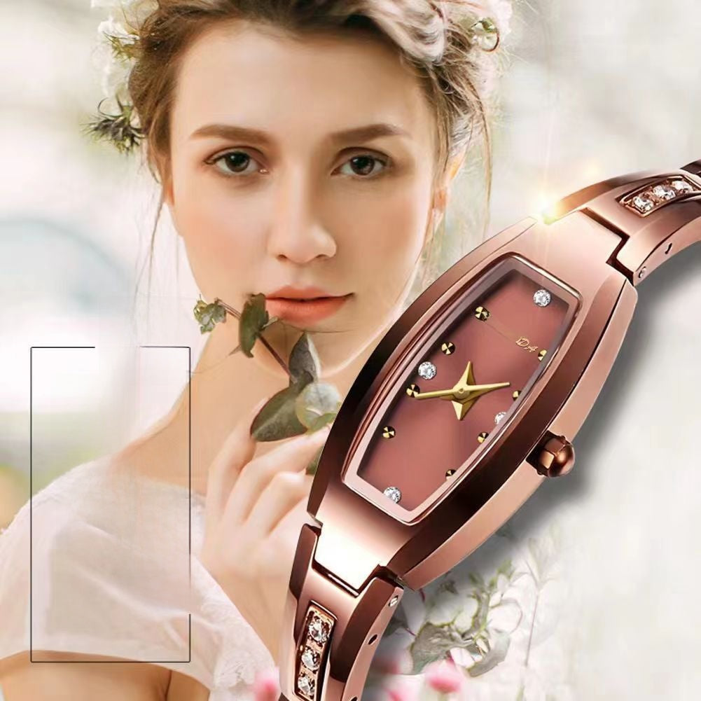 Oval ladies' watch with a small dial