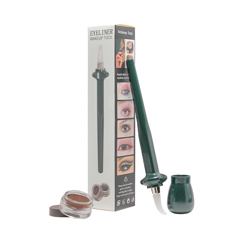 Liquid Eyeliner Silicone Eyeliner Brush Set Is Waterproof and Does Not Smudge, and Is a Tool for Repeatedly Drawing Eyeliner