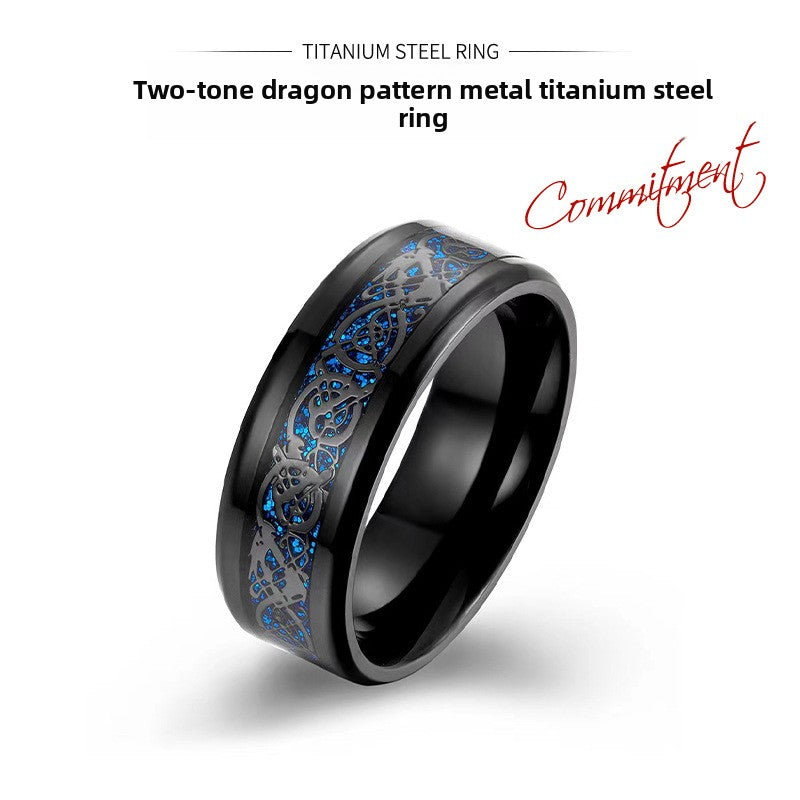 Titanium steel ceramic ring
