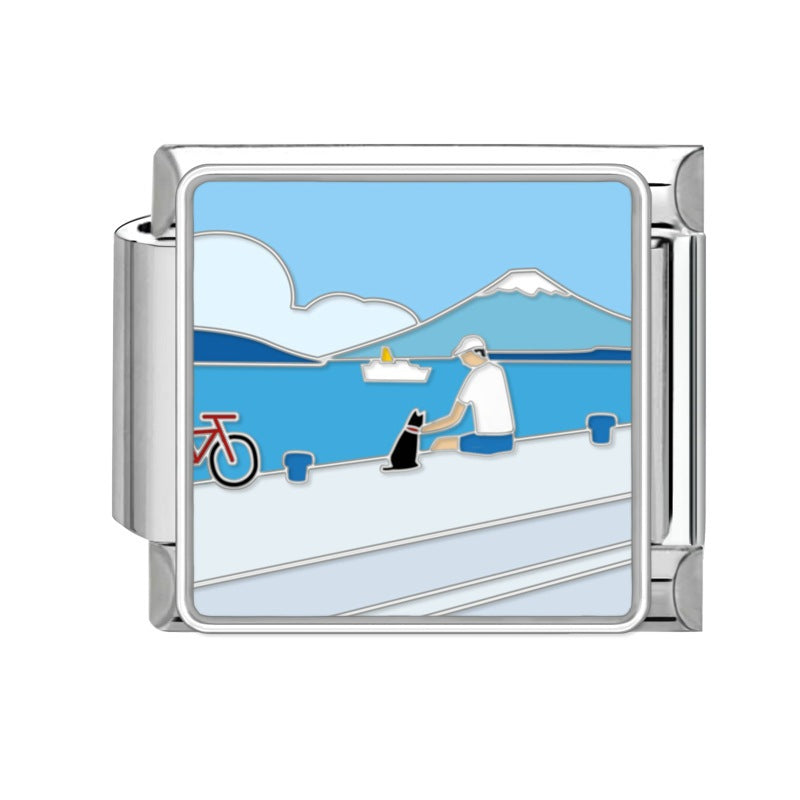 Stainless steel modular bracelet