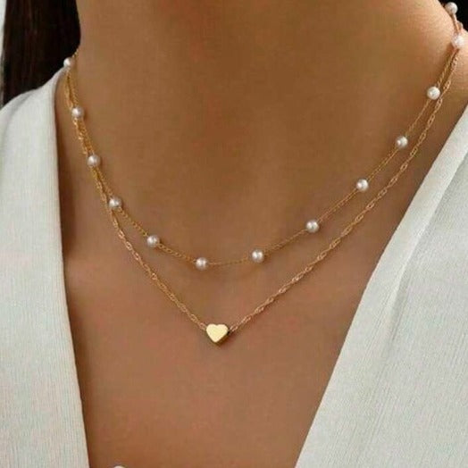 Pearl Heart Necklace