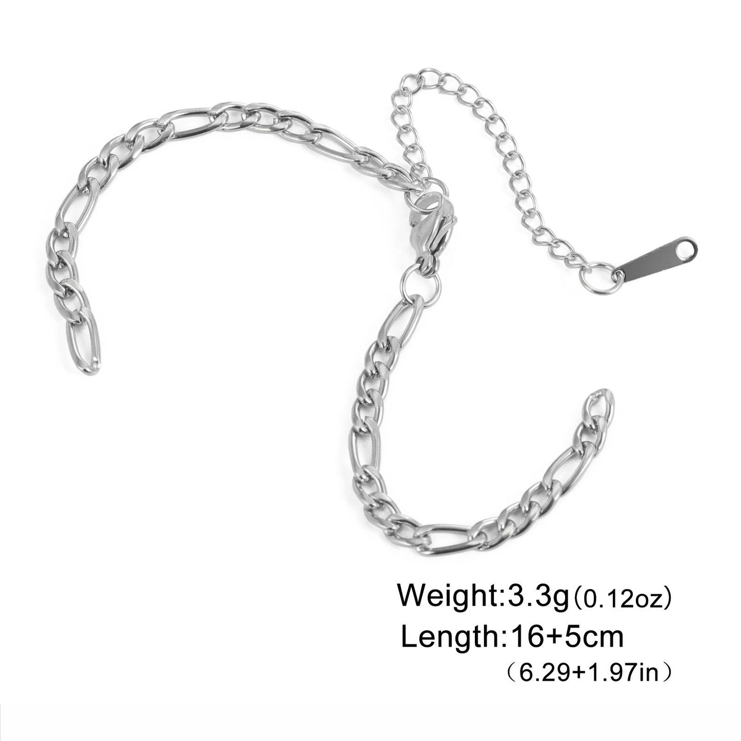 Stainless steel gold bracelet