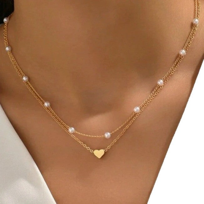 Pearl Heart Necklace