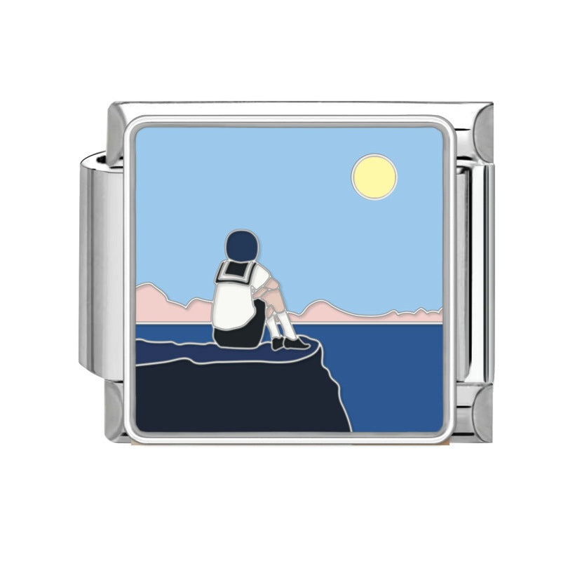 Stainless steel modular bracelet