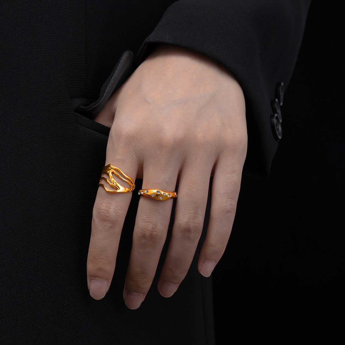 Retro Titanium Steel Fashion Ring