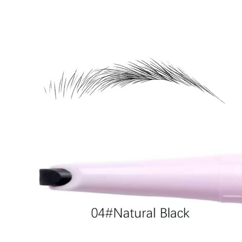 Waterproof and sweatproof eyebrow pencil that defines individual eyebrow hairs