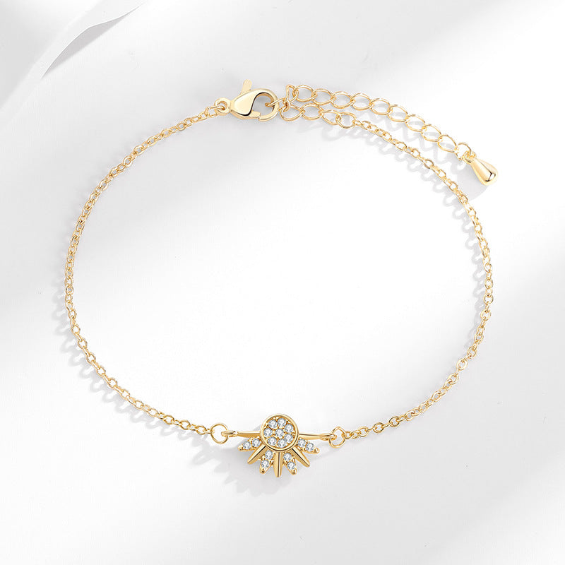 Sun and Moon Zirconium Bracelet