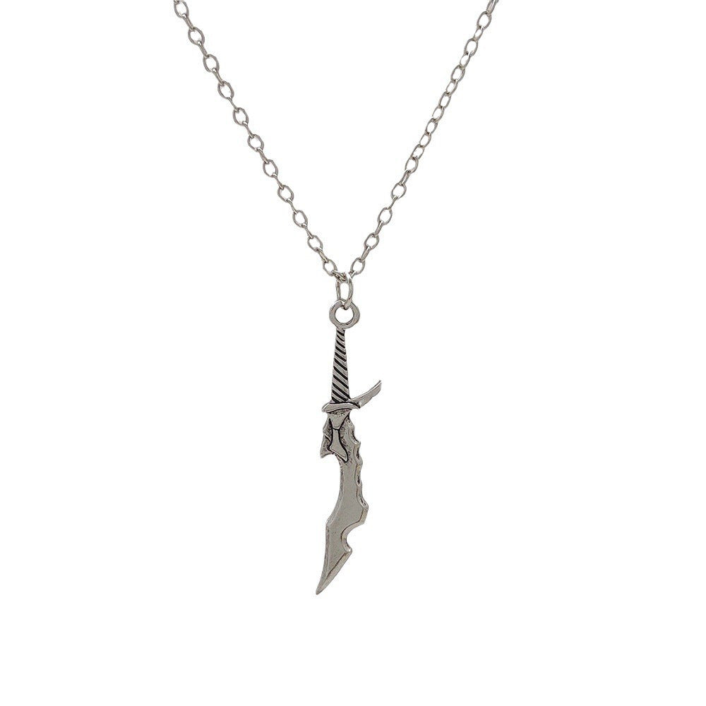 Anime Weapon Model Short Blade Necklace Pendant