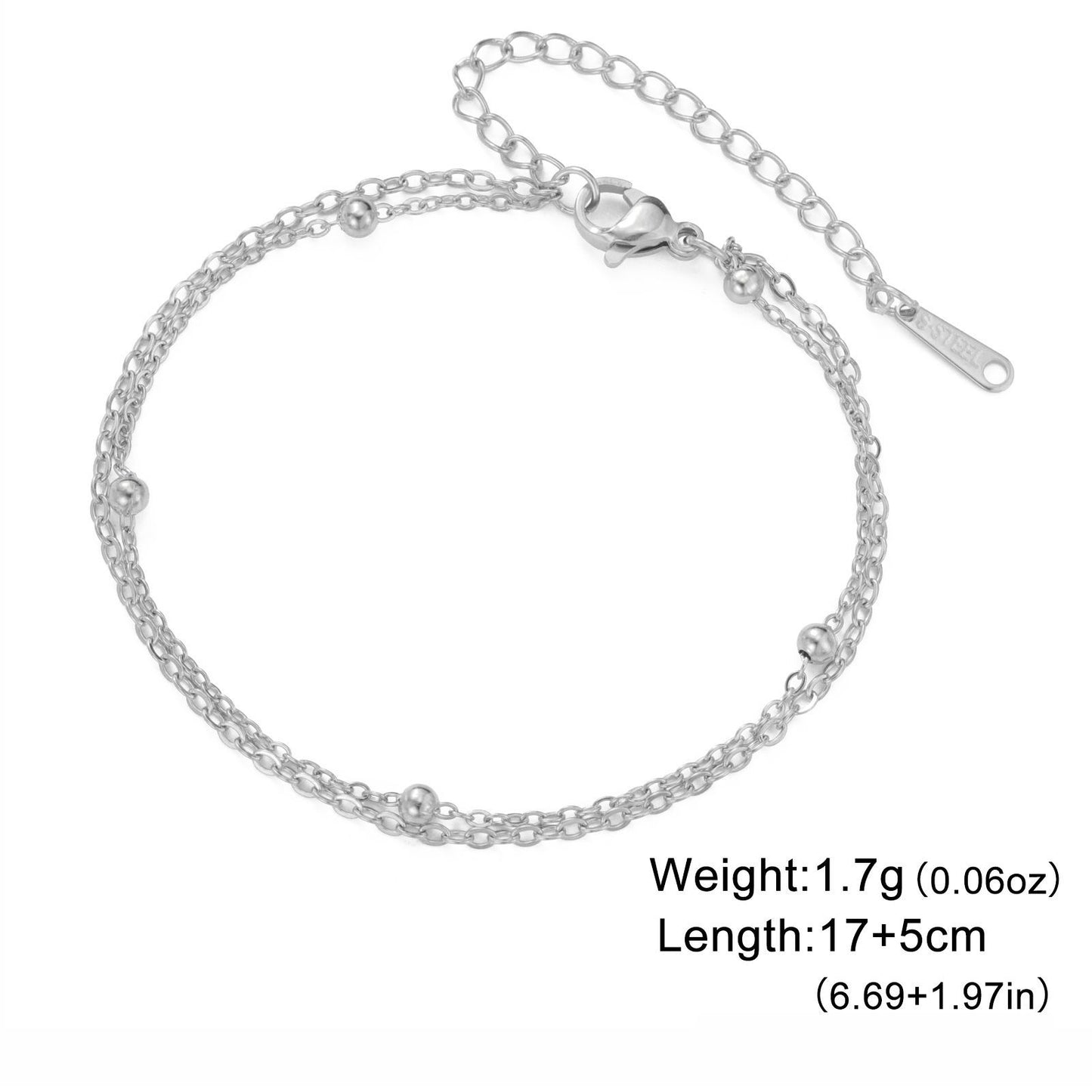 Stainless steel gold bracelet